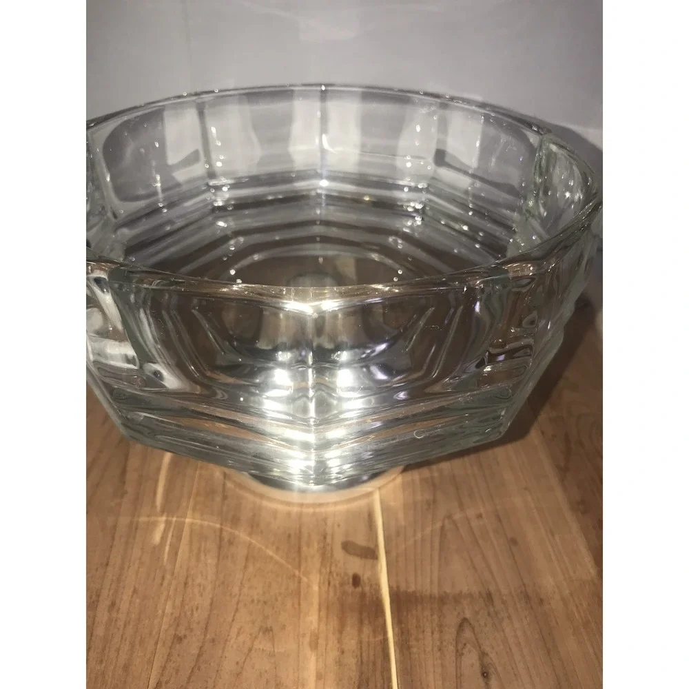 VTG Mid Century Glass Silver Plate Vegetable Fruit Bowl Victorian Renaissance